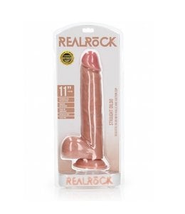 Shots America Straight Realistic Dildo with Balls and Suction Cup - 11"