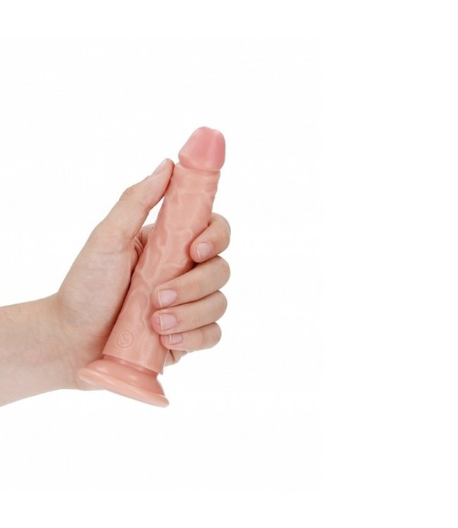 Shots America RealRock Slim Realistic Dildo with Suction Cup - 6"