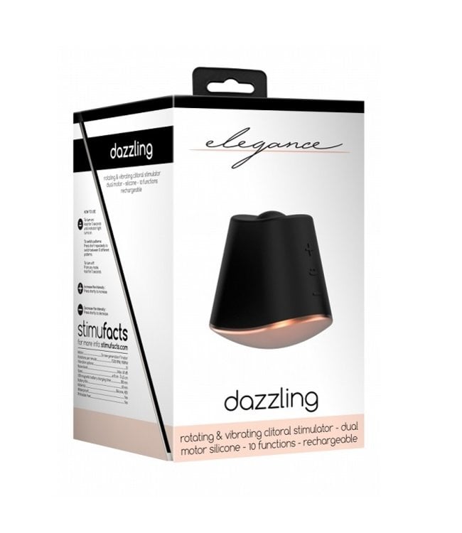 Shots America Dazzling Rotating & Vibrating Clitoral Stimulator