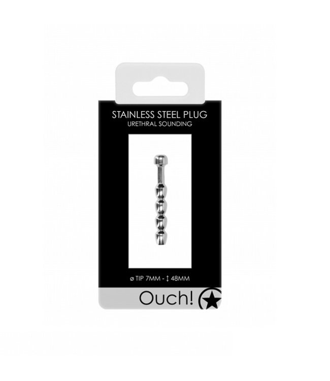 Shots America Ouch! Metal Penis Plug - 0.3" / 7 mm