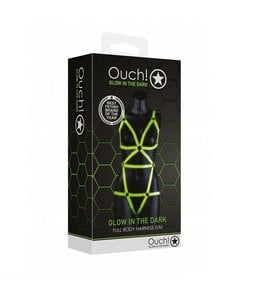 Shots America Ouch! Body Harness - Glow in the Dark