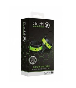 Shots America Ouch! Ankle cuffs - Glow in the Dark