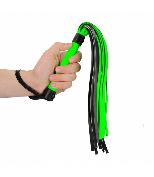 Shots America Ouch! Flogger - Glow in the Dark
