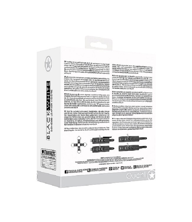 Shots America Bonded Leather Hogtie With Hand and Ankle Cuffs