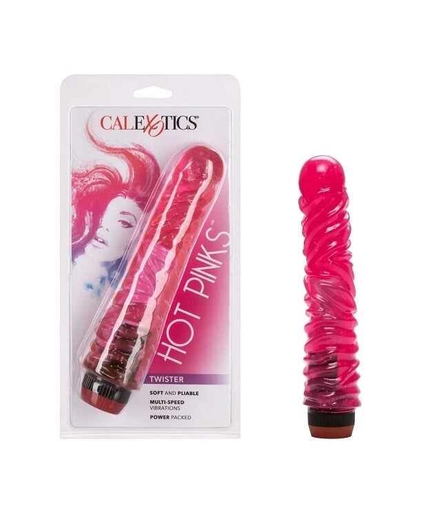 CalExotics Hot Pinks Twister 8" Vibrator