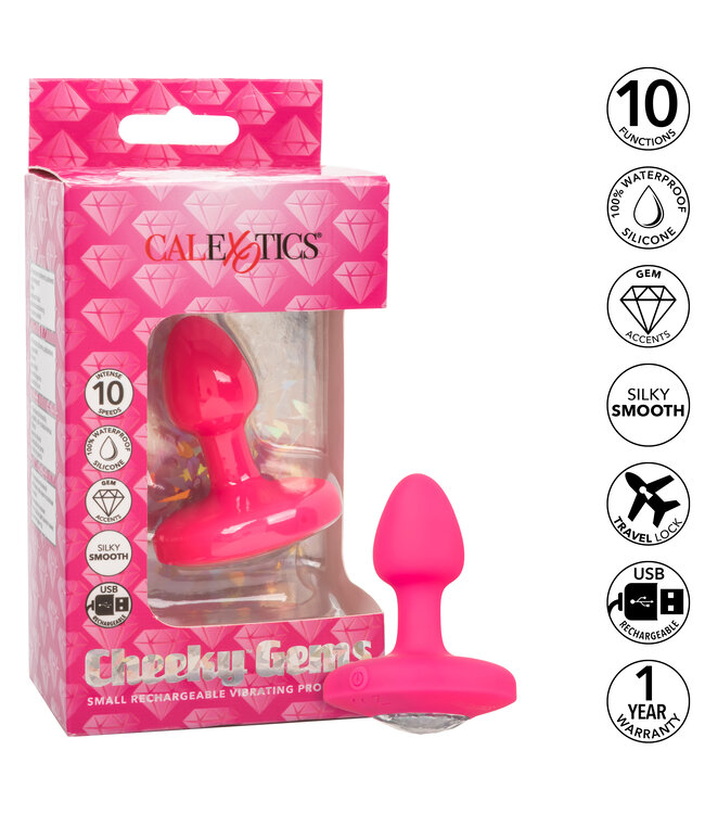 CalExotics Cheeky Gems™ Small Rechargeable Vibrating Probe