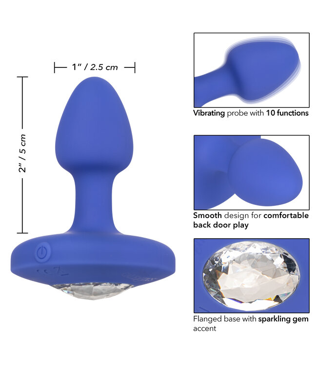 CalExotics Cheeky Gems™ Small Rechargeable Vibrating Probe