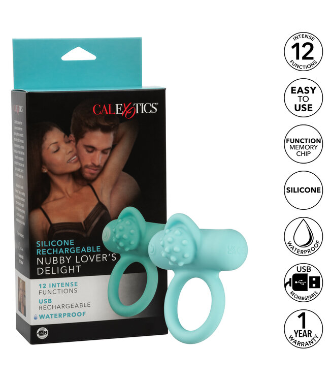 CalExotics Silicone Rechargeable Nubby Lover’s Delight