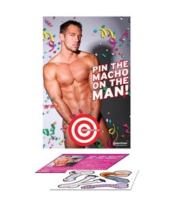 Bachelorette Party Favors Pin the Macho on the Man Game
