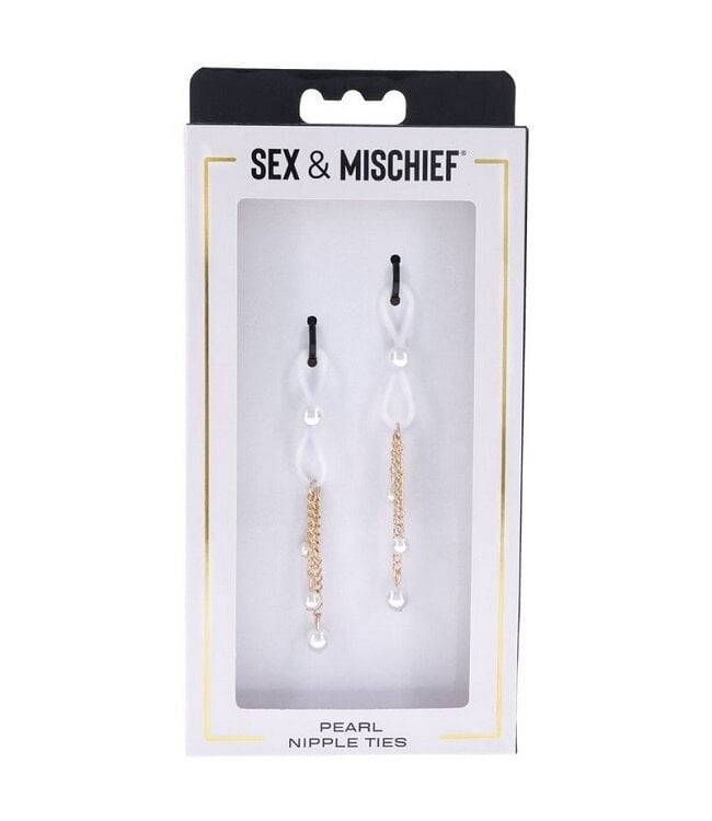 Sex & Mischief Pearl Nipple Ties