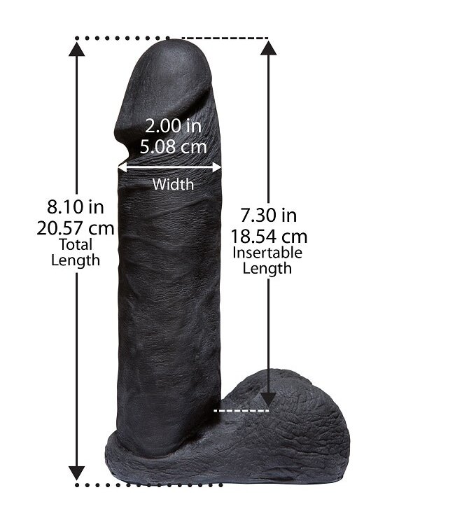 Vac-U-Lock CodeBlack 8" ULTRASKYN Cock