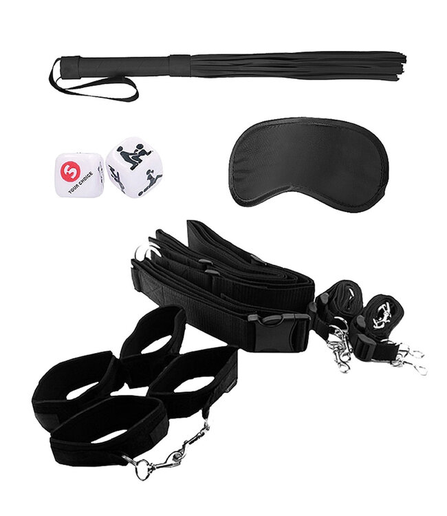 Shots America Ouch! Black & White Bondage Belt Restraint System