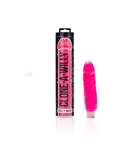 Clone-A-Willy Clone-A-Willy Vibrator Kit - Glow-in-the-Dark Pink