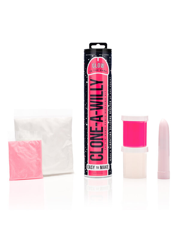 Clone-A-Willy Clone-A-Willy Vibrator Kit - Glow-in-the-Dark Pink
