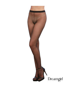 Dreamgirl Sheer Open Crotch Pantyhose OS