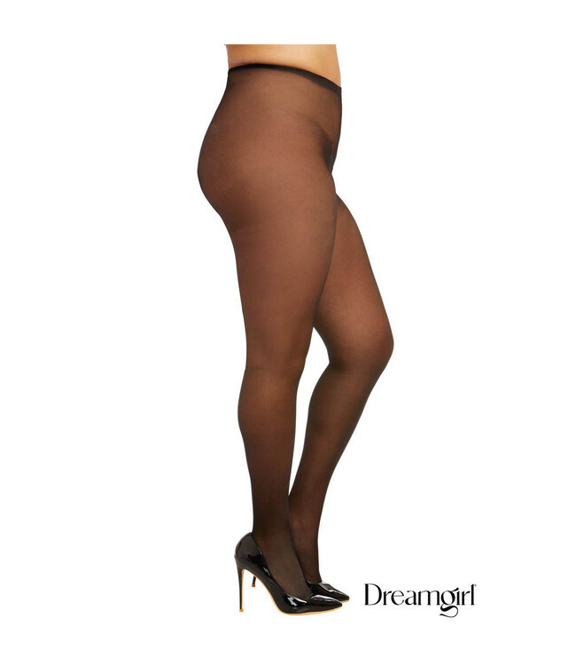 Dreamgirl Dreamgirl Sheer Open Crotch Pantyhose OSX