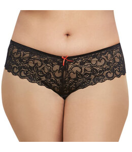 Dreamgirl Stretch Lace Crotchless Boyshort Queen