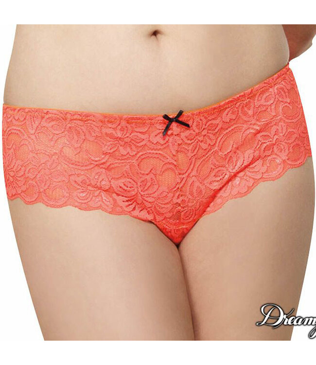 Dreamgirl Dreamgirl Stretch Lace Crotchless Boyshort Queen