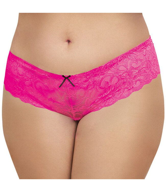 Dreamgirl Dreamgirl Stretch Lace Crotchless Boyshort Queen