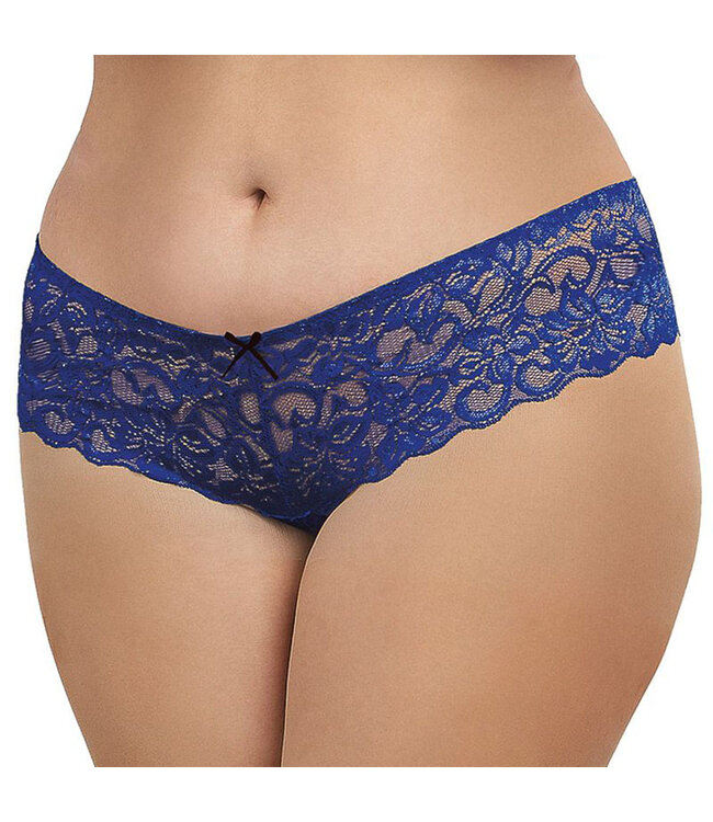 Dreamgirl Dreamgirl Stretch Lace Crotchless Boyshort Queen