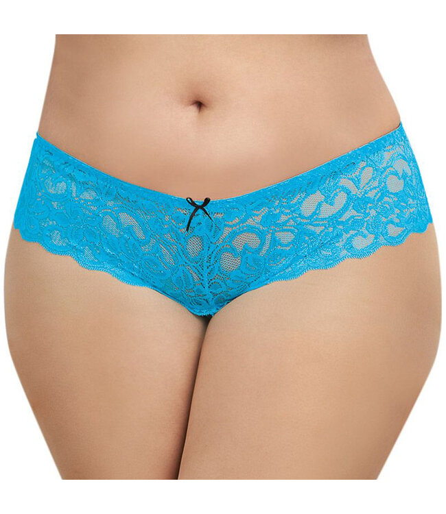 Dreamgirl Dreamgirl Stretch Lace Crotchless Boyshort Queen