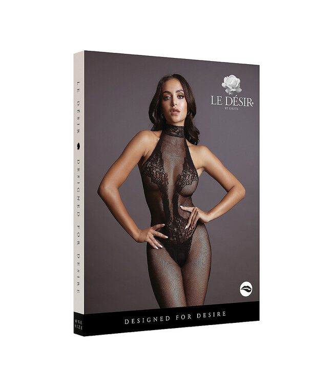 LE DÉSIR by Shots America Le Désir Fishnet and Lace Bodystocking