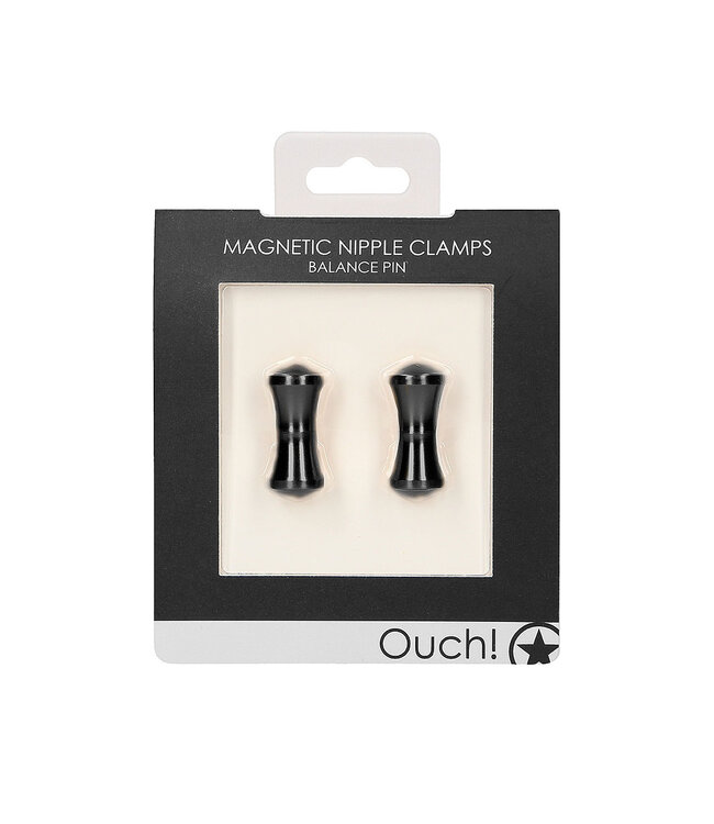 Shots America Ouch! Magnetic Nipple Clamps - Balance Pin