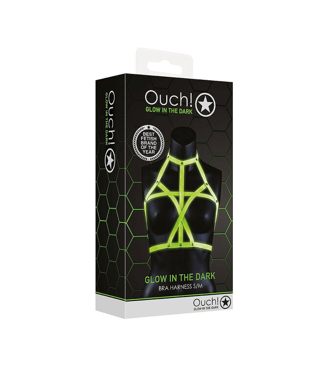 Shots America Ouch! Glow in the Dark Bra Harness