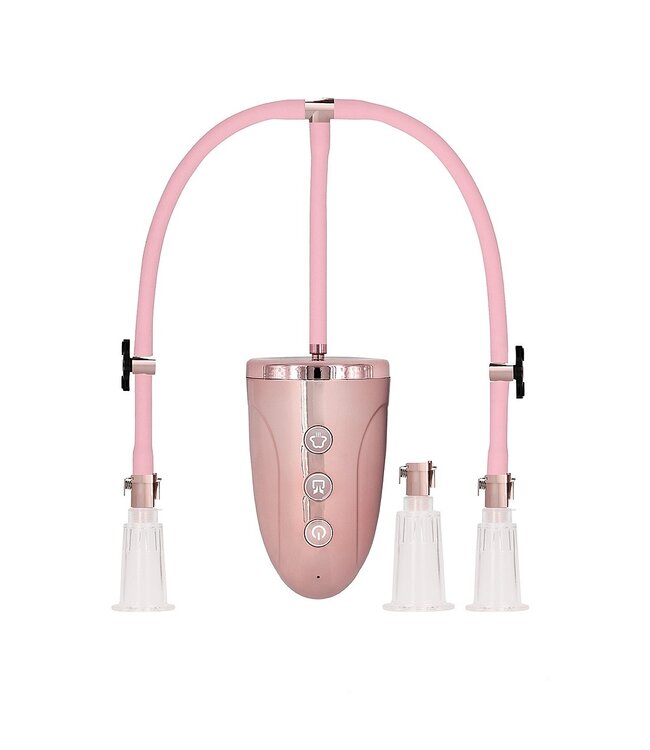 Shots America Pumped Automatic Rechargeable Clitoral & Nipple Pump Set - Large