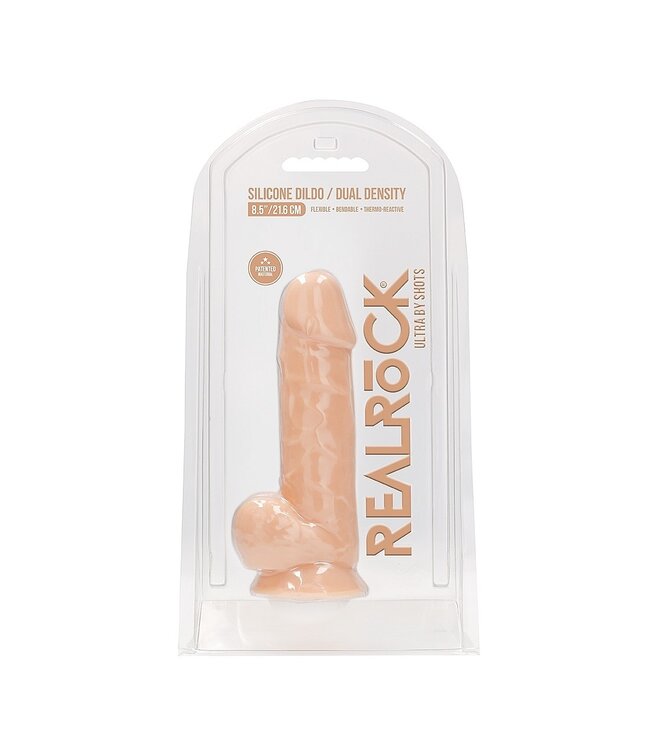 Shots America RealRock Ultra 8.5" Silicone Dildo with Balls