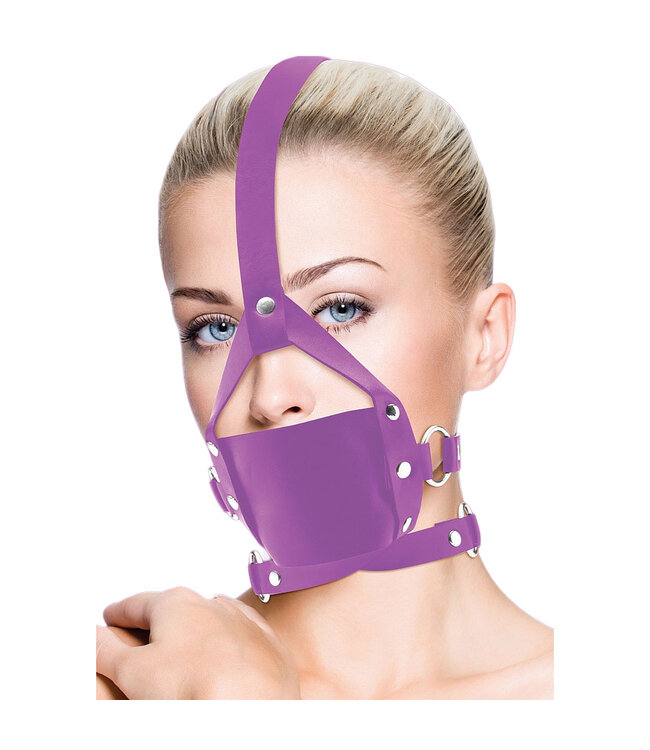 Shots America Ouch! Leather Mouth Gag with Adjustable Straps