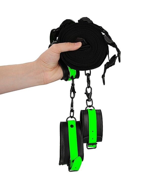 Shots America Ouch! Glow in the Dark Bed Bindings Restraint Kit