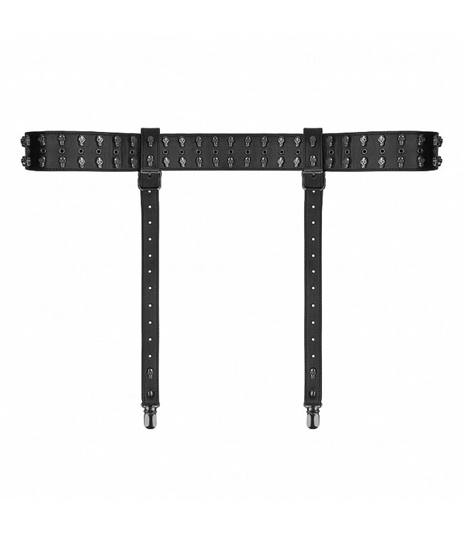 Shots America Ouch! Skulls & Bones Garter Belt