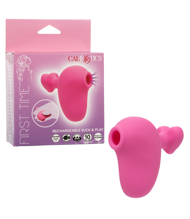 CalExotics First Time® Rechargeable Suck & Play