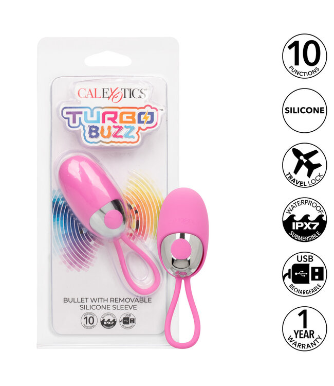CalExotics Turbo Buzz™ Bullet with Removable Silicone Sleeve