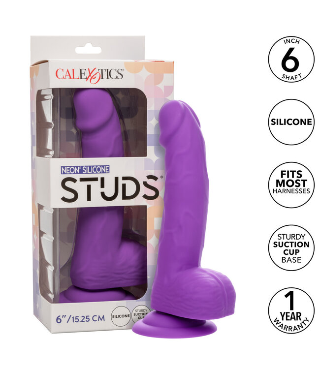 CalExotics Neon® Silicone Studs® 6"/15.25 cm