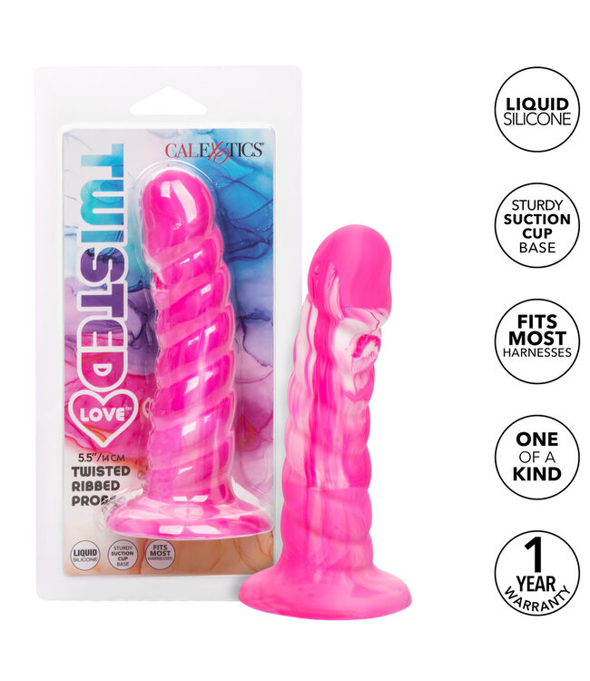 CalExotics Twisted Love™ Twisted Ribbed Probe