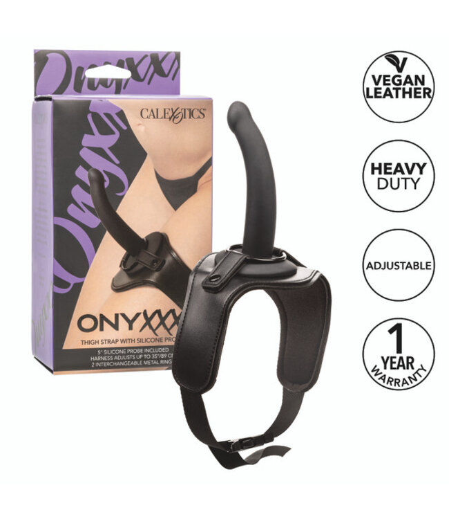 CalExotics  Onyxxx™ Thigh Strap with Silicone Probe