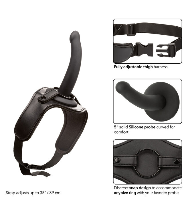 CalExotics  Onyxxx™ Thigh Strap with Silicone Probe