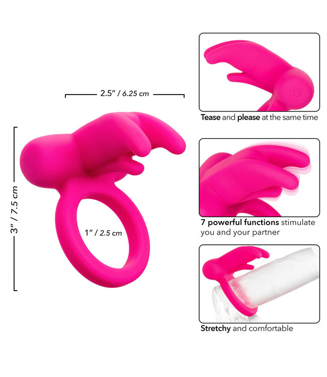 CalExotics Silicone Rechargeable Triple Clit Flicker