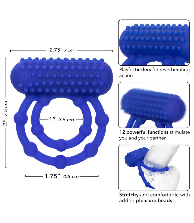 CalExotics Silicone Rechargeable 10 Bead Maximus® Ring