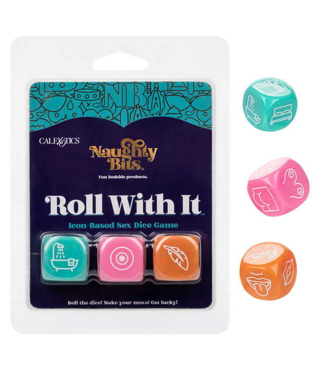 CalExotics Naughty Bits® Roll With It™  Icon-Based Sex Dice Game