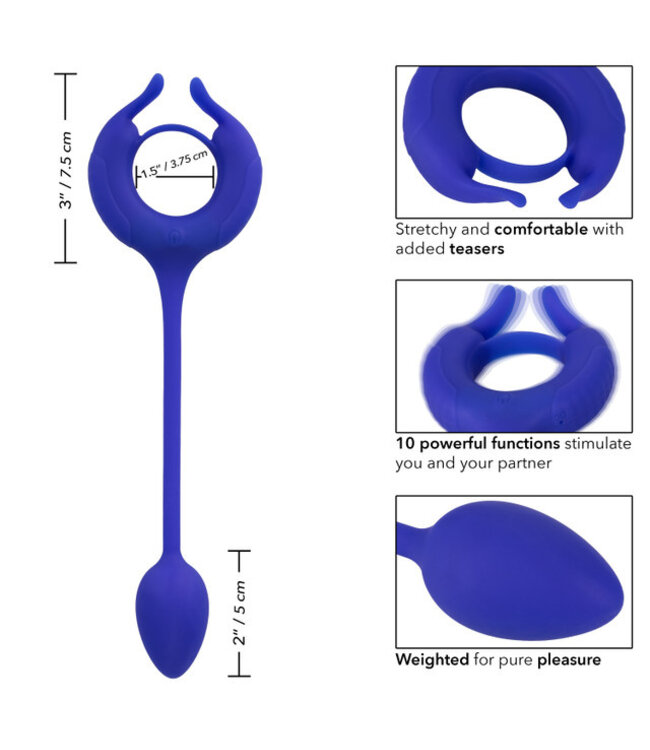 CalExotics Admiral™ Plug and Play Weighted Cock Ring