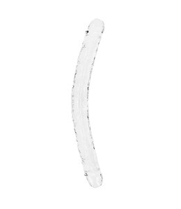 Shots America RealRock Crystal Clear 18" Realistic Double Dildo