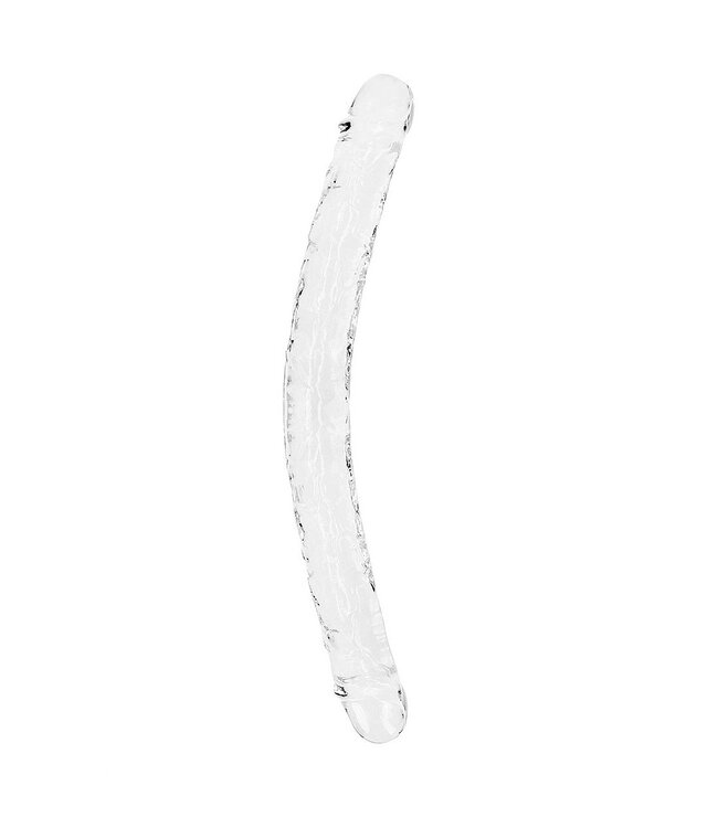 Shots America RealRock Crystal Clear 18" Realistic Double Dildo