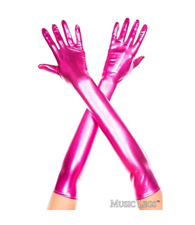 Music Legs Music Legs Extra Long Metallic Gloves