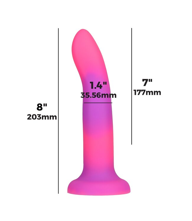Rave by Addiction 8" Glow in the Dark Dildo