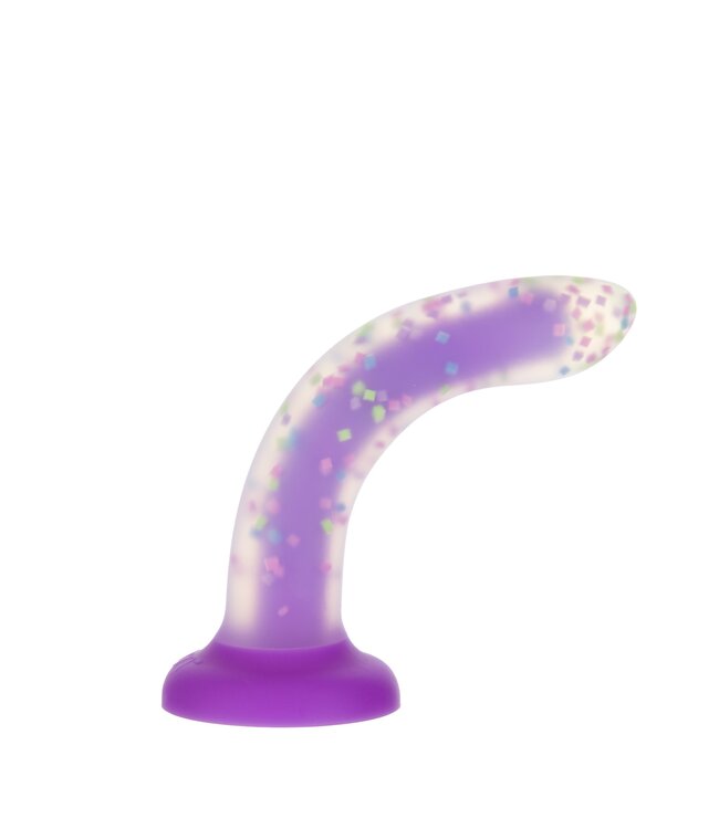 Rave by Addiction 8" Bendable Glow in the Dark Confetti Dildo