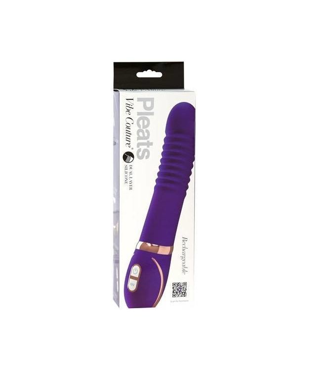 Vibe Couture Pleats Rechargeable Vibrator - Canadas Toy Box-4464