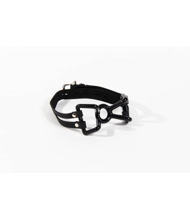 Rubber Coated Spider Gag with Leather Strap
